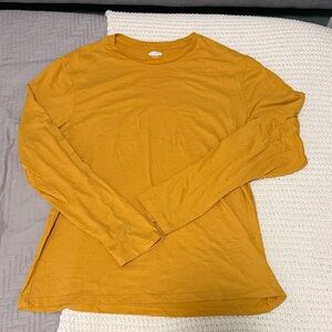Old Navy Men's Long Sleeve Tee - Mustard Yellow